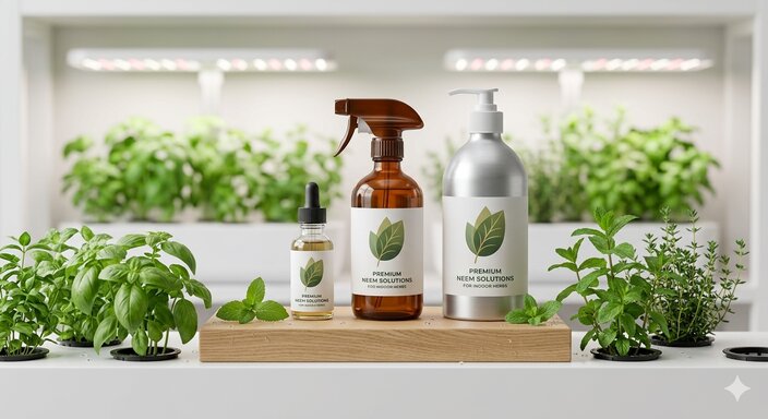 Best Organic Neem Oil Sprays for Indoor Hydroponic Herbs