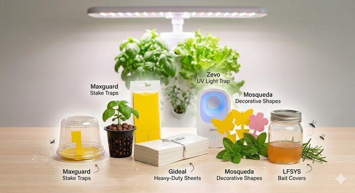 Best Sticky Traps for Fungus Gnat Control in Small Indoor Gardens
