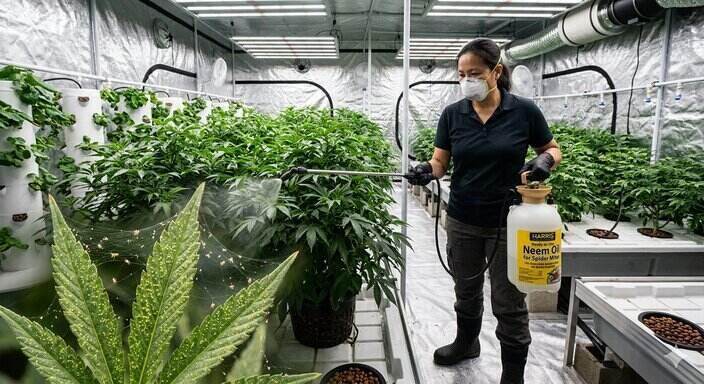 How to Treat Large Hydroponic Grow Tents for Spider Mites Without Mixing Chemicals?
