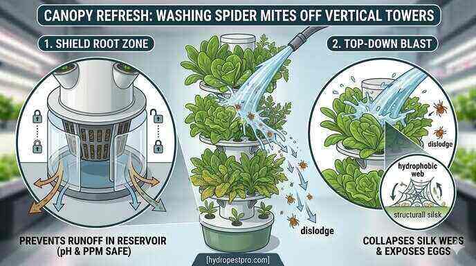 Step-by-Step Guide to Washing Spider Mites Off Vertical Grow Systems