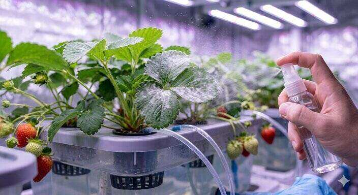 Can You Spray Potassium Bicarbonate in a Hydroponic Strawberry Tank