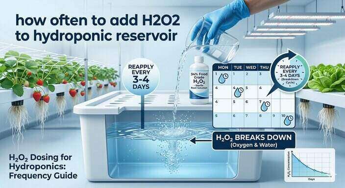How Often to Add H2O2 to Hydroponic Reservoir