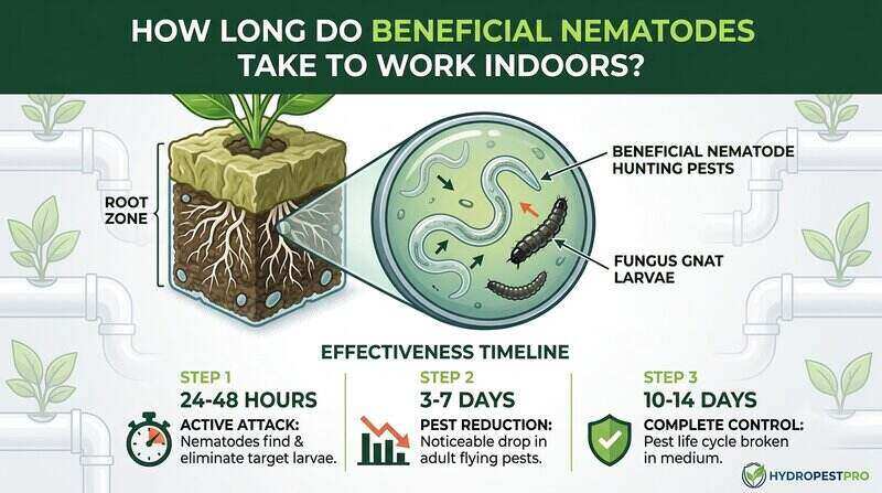 How Long Do Beneficial Nematodes Take to Work Indoors